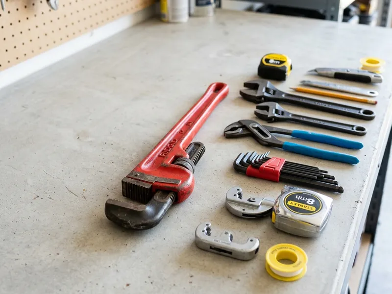 Professional plumbers in Sidney, AR equipped with top-tier tools for residential and commercial plumbing services.